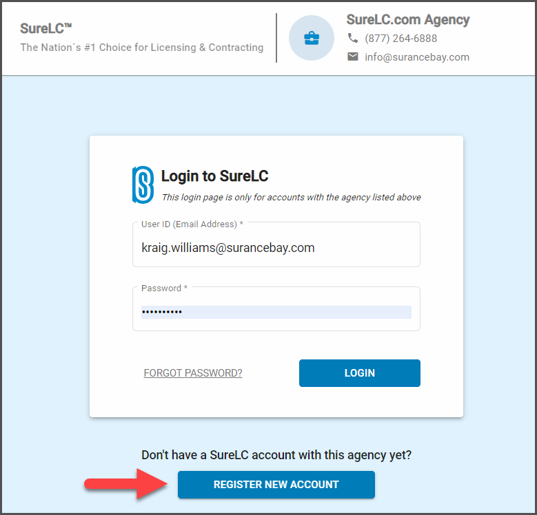 SureLC Logins Passwords Help Center