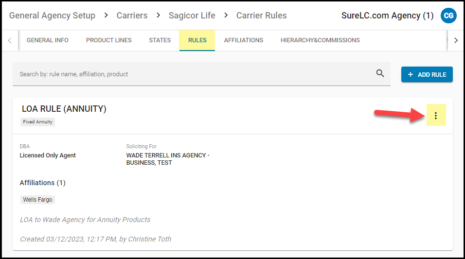 Carrier Rules Actions Menu.png