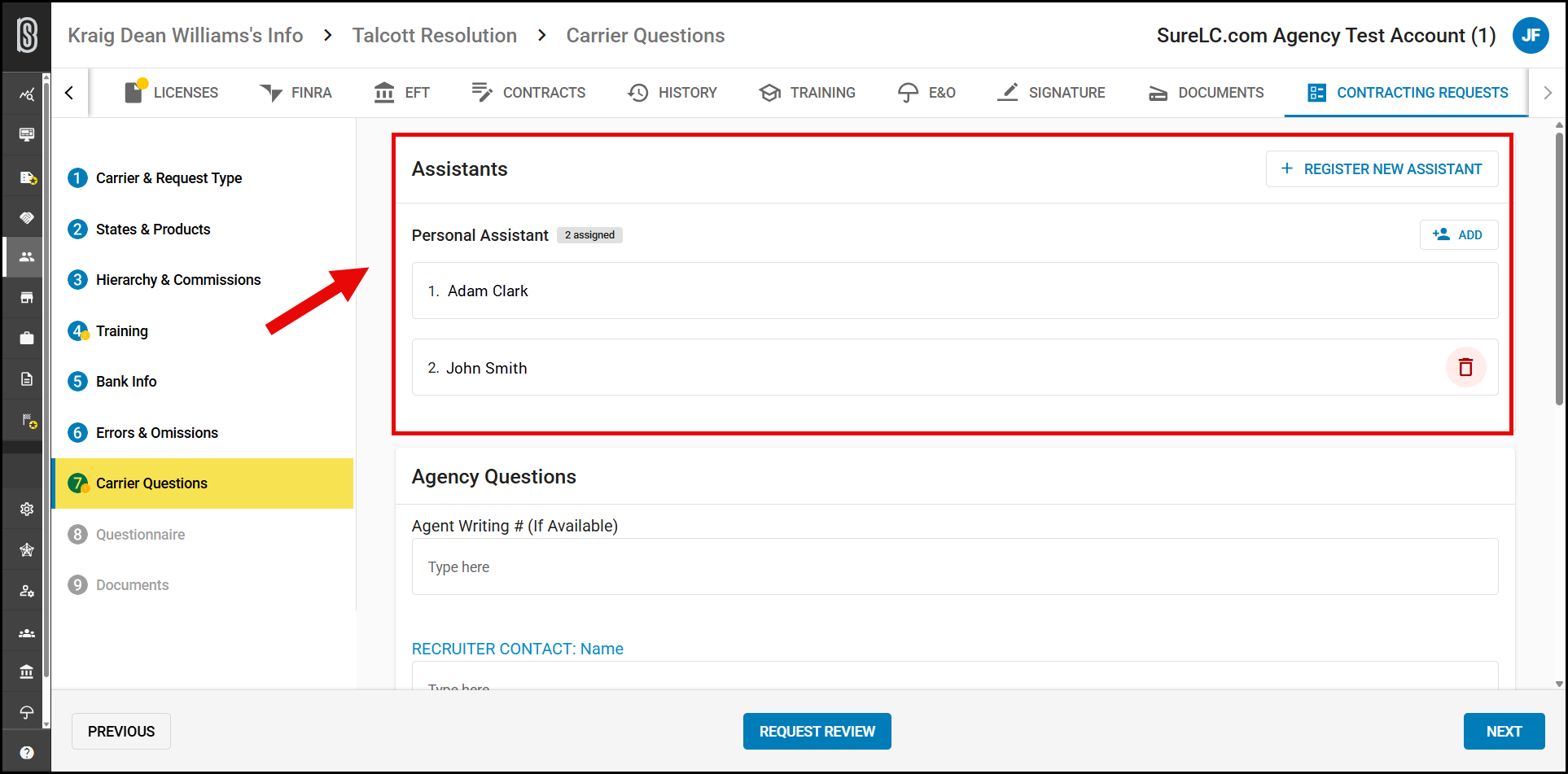 Contracting Request - Talcott.png