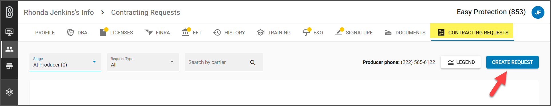 SureLC One How To Send A Contract Request To A Producer Help Center