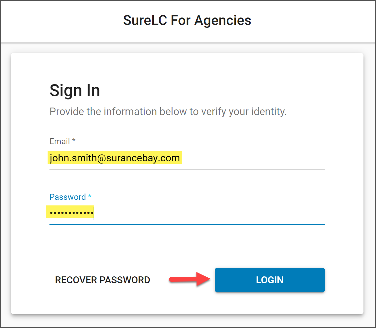 SureLC_One_for_Agencies_Login_Page.png